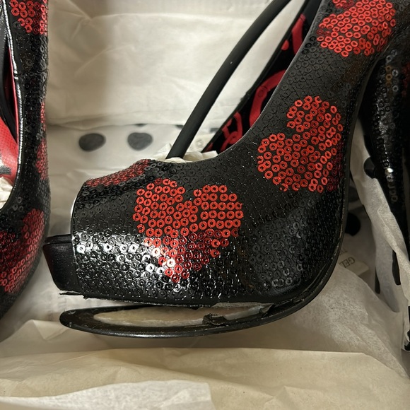 ‼️Damaged‼️ IRON FIST My Shining Heart Platform Shoes - Size 5 - Picture 8 of 11